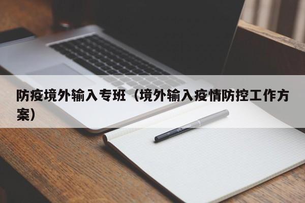 防疫境外输入专班（境外输入疫情防控工作方案）